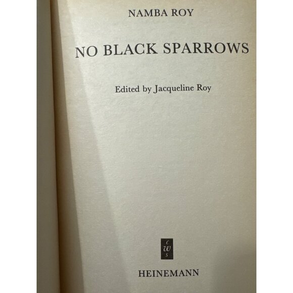 No Black Sparrows Namba Roy SC 1989 Edited by Jacqueline Roy Heinemann - Picture 3 of 10